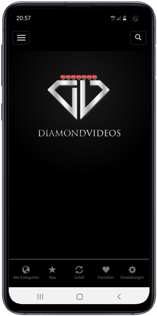 Diamondvideos App Screen